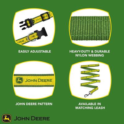 Show full view: Pets First John Deere Satin Dog Collar, Large slide 5 of 6