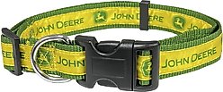 Pets First John Deere Satin Dog Collar, Medium