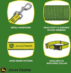 Pets First John Deere Satin Dog Leash, Large slide 2 of 5