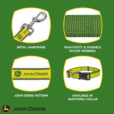Show full view: Pets First John Deere Satin Dog Leash, Large slide 4 of 5