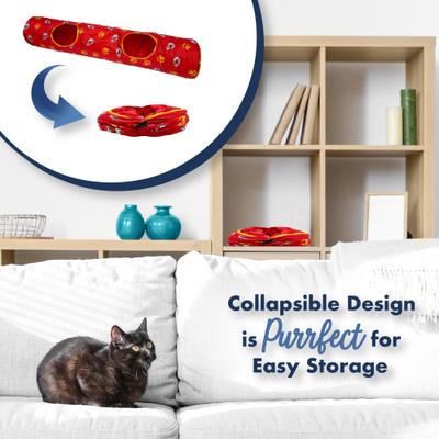 Show full view: Pets First Kansas City Chiefs Cat Tunnel Toy with Catnip slide 8 of 10