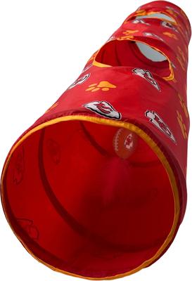 Show full view: Pets First Kansas City Chiefs Cat Tunnel Toy with Catnip slide 4 of 10