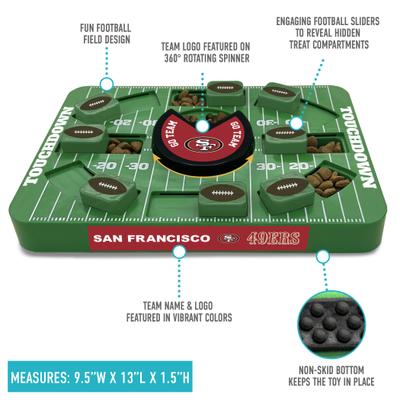 Show full view: Pets First Large Treat Dispensing Dog Puzzle Toy, San Francisco 49ers slide 4 of 8