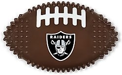 Pets First Las Vegas Raiders Hard Nylon Football Dog Chew Toy, Brown slide 1 of 5