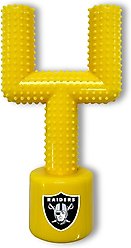 Pets First Las Vegas Raiders Hard Nylon Goal Post Dog Chew Toy, Yellow