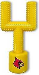 Pets First Louisville Hard Nylon Goal Post Dog Chew Toy, Yellow