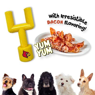 Show full view: Pets First Louisville Hard Nylon Goal Post Dog Chew Toy, Yellow slide 5 of 5