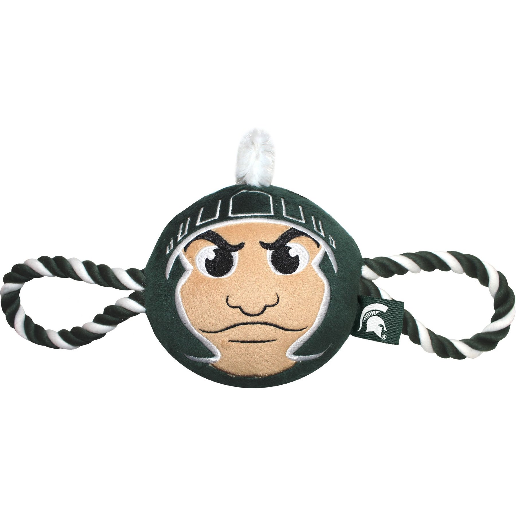 Pets First Mascot Tough Squeaky Plush Dog Chew Toy, Michigan State
