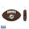 Show in main carousel: Pets First Miami Dolphins Hard Nylon Football Dog Chew Toy, Brown slide 2 of 5