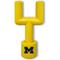 Show in main carousel: Pets First Michigan Hard Nylon Goal Post Dog Chew Toy, Yellow slide 1 of 5