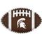 Show in main carousel: Pets First Michigan State Hard Nylon Football Dog Chew Toy, Brown slide 1 of 5