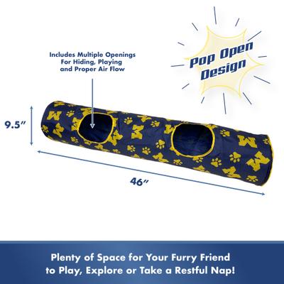 Show full view: Pets First Michigan Wolverines Cat Tunnel Toy with Catnip slide 5 of 9