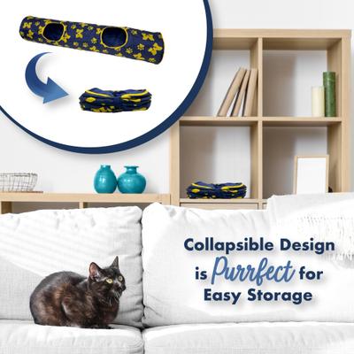 Show full view: Pets First Michigan Wolverines Cat Tunnel Toy with Catnip slide 7 of 9
