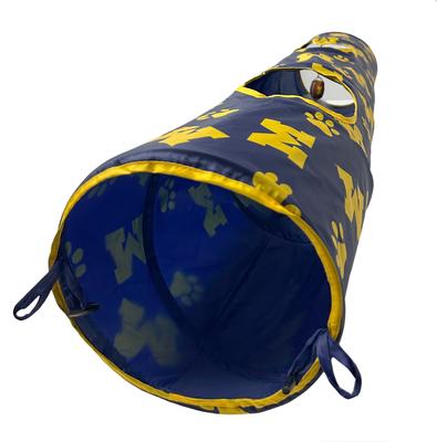 Show full view: Pets First Michigan Wolverines Cat Tunnel Toy with Catnip slide 2 of 9