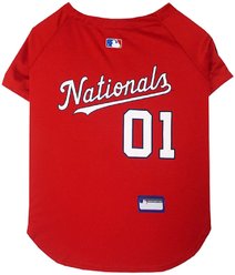 Pets First MLB Dog & Cat Jersey, Washington Nationals, Small