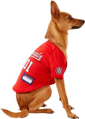 Show full view: Pets First MLB Dog & Cat Jersey, Washington Nationals, Small slide 8 of 12