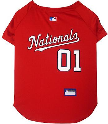 Show full view: Pets First MLB Dog & Cat Jersey, Washington Nationals, Small slide 9 of 12