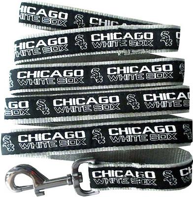 Show full view: Pets First MLB Nylon Dog Leash, Chicago White Sox, Medium: 4-ft long, 5/8-in wide slide 4 of 7