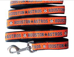 Pets First MLB Nylon Dog Leash, Houston Astros, Medium: 4-ft long, 5/8-in wide