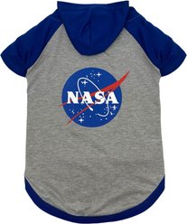 Pets First Nasa Nasa Logo Dog & Cat Hoodie Tee Shirt, Large