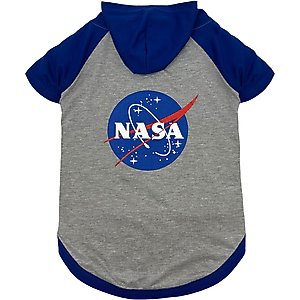 Pets First Nasa Nasa Logo Dog & Cat Hoodie Tee Shirt, Large