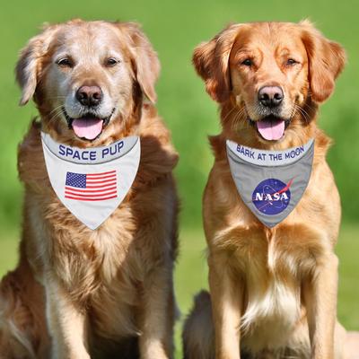 Show full view: Pets First Nasa Nasa Reflective Reversible Dog & Cat Bandana, Small/Medium slide 5 of 6