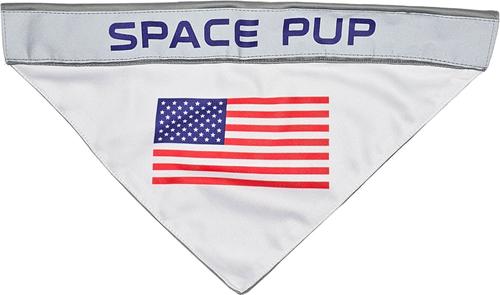 Show full view: Pets First Nasa Nasa Reflective Reversible Dog & Cat Bandana, Small/Medium slide 2 of 6
