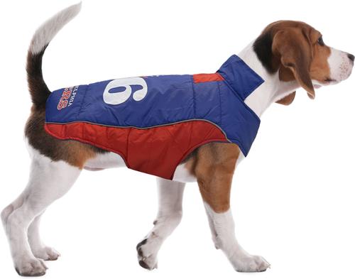 Show full view: Pets First NBA 76Ers Dog & Cat Puffer Vest, Large slide 7 of 7