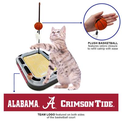 Show full view: Pets First NBA Basketball Court Cat Scratcher Toy with Catnip, Alabama slide 3 of 6