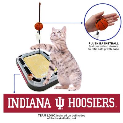 Show full view: Pets First NBA Basketball Court Cat Scratcher Toy with Catnip, Indiana slide 3 of 6