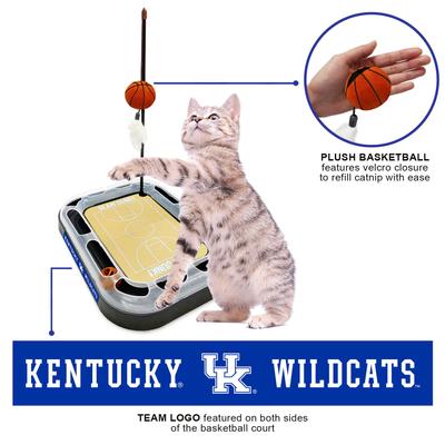 Show full view: Pets First NBA Basketball Court Cat Scratcher Toy with Catnip, Kentucky slide 3 of 6