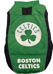 Pets First NBA Boston Celtics Dog & Cat Puffer Vest, Medium