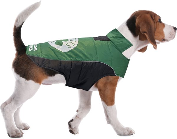 Show full view: Pets First NBA Boston Celtics Dog & Cat Puffer Vest, Medium slide 6 of 6