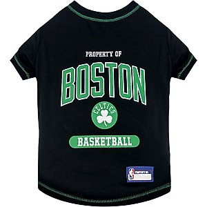 Pets First NBA Boston Celtics Dog & Cat Tee Shirt, Large