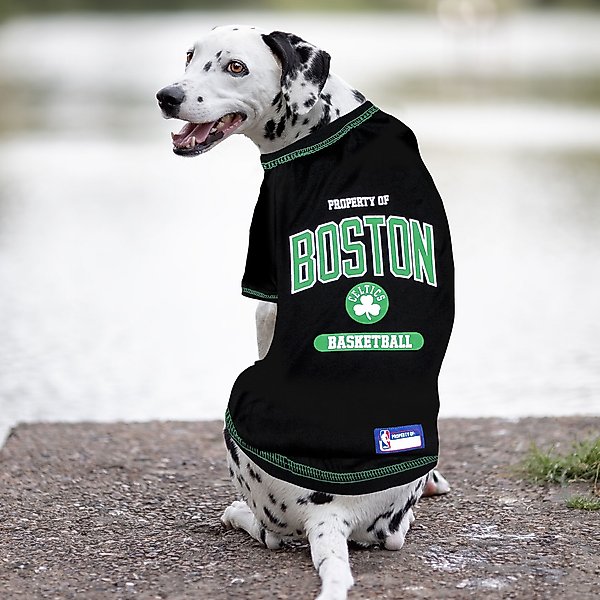 Show full view: Pets First NBA Boston Celtics Dog & Cat Tee Shirt, Large slide 4 of 5