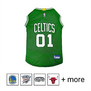 Pets First NBA Dog & Cat Mesh Jersey, Boston Celtics, X-Small