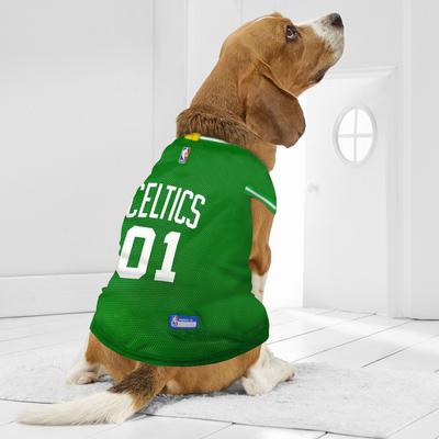Show full view: Pets First NBA Dog & Cat Mesh Jersey, Boston Celtics, X-Small slide 2 of 8