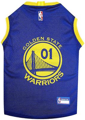 Show full view: Pets First NBA Dog & Cat Mesh Jersey, Golden State Warriors, Medium slide 6 of 9