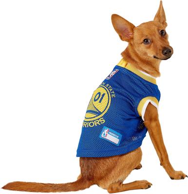 Show full view: Pets First NBA Dog & Cat Mesh Jersey, Golden State Warriors, Small slide 5 of 10