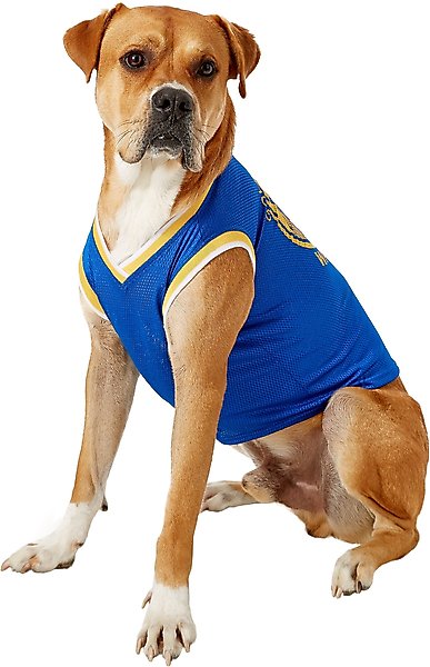 Show full view: Pets First NBA Dog & Cat Mesh Jersey, Golden State Warriors, X-Large slide 4 of 9