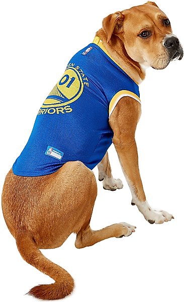 Show full view: Pets First NBA Dog & Cat Mesh Jersey, Golden State Warriors, X-Large slide 5 of 9