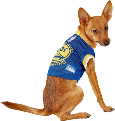 Show full view: Pets First NBA Dog & Cat Mesh Jersey, Golden State Warriors, X-Small slide 5 of 10