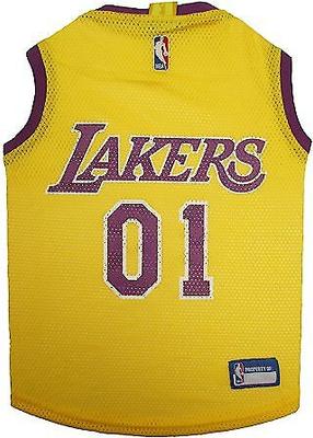 Show full view: Pets First NBA Dog & Cat Mesh Jersey, Los Angeles Lakers, Medium slide 7 of 10