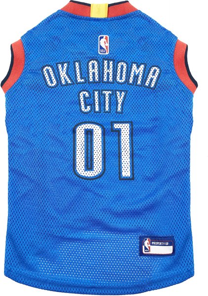 Show full view: Pets First NBA Dog & Cat Mesh Jersey, OKC Thunder, X-Large slide 1 of 5