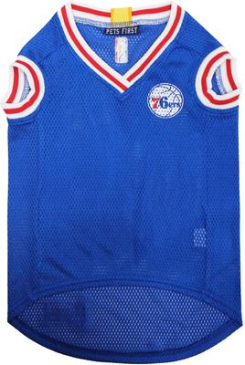 Show full view: Pets First NBA Dog & Cat Mesh Jersey, Philadelphia 76ers, X-Small slide 3 of 6