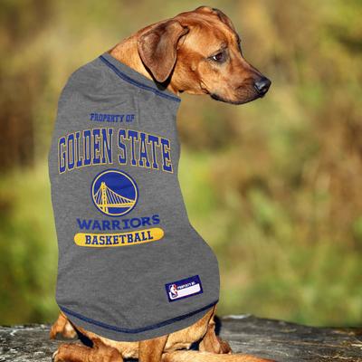 Show full view: Pets First NBA Golden State War Dog & Cat Tee Shirt, Large slide 5 of 5