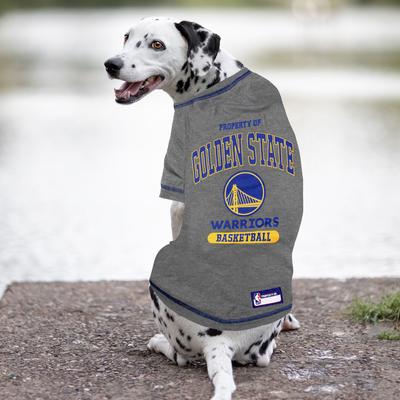 Show full view: Pets First NBA Golden State War Dog & Cat Tee Shirt, Medium slide 4 of 5