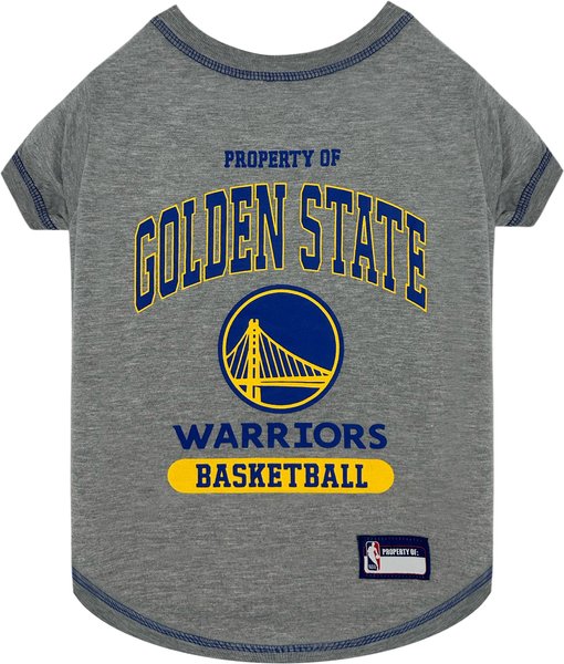 Show full view: Pets First NBA Golden State War Dog & Cat Tee Shirt, Small slide 1 of 5