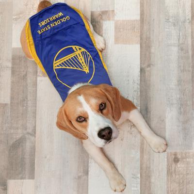 Show full view: Pets First NBA Golden State Warriors Dog & Cat Puffer Vest, Large slide 5 of 6
