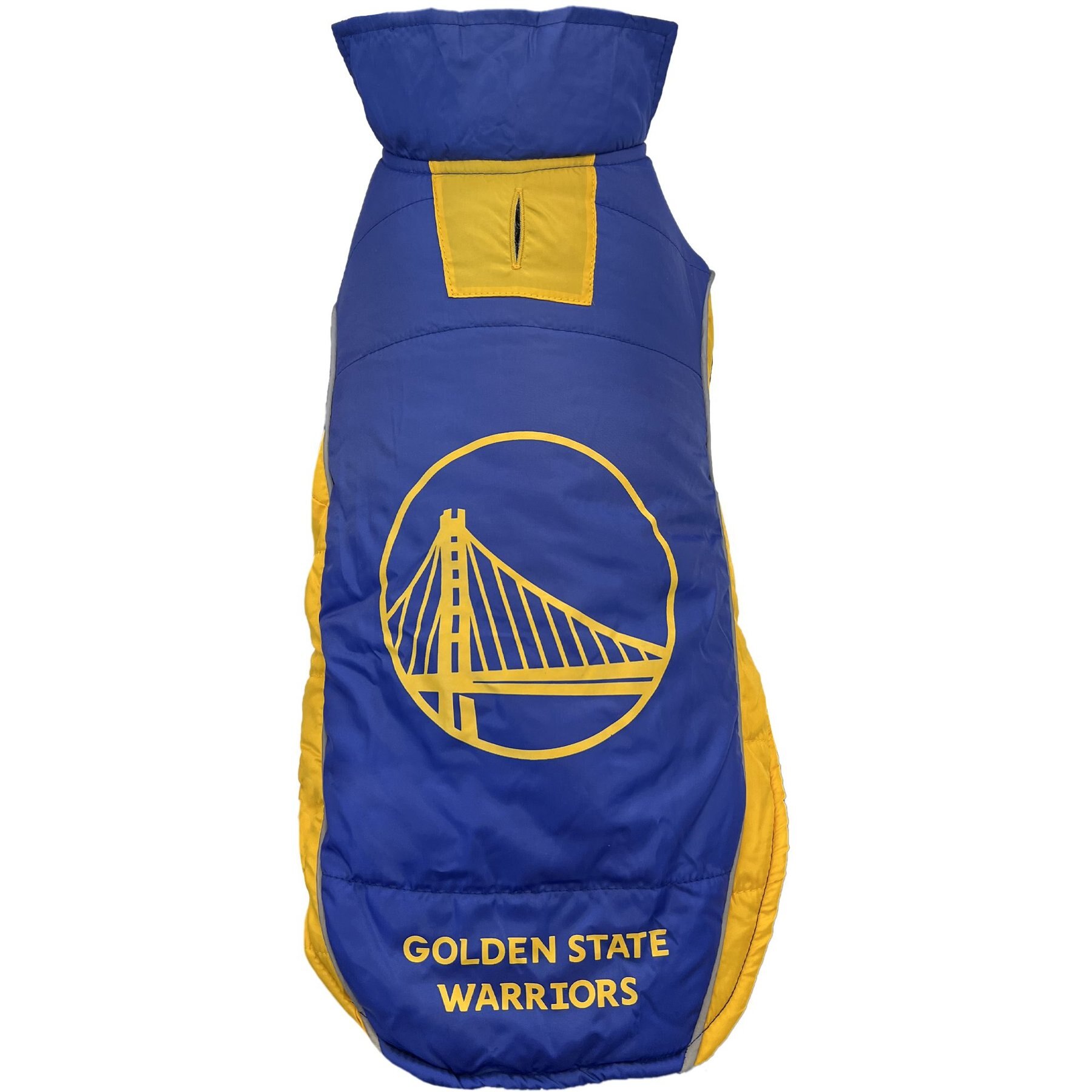 Pets First NBA Golden State Warriors Dog & Cat Puffer Vest, Medium